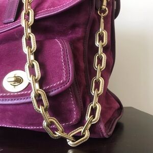 Coach Gold Chunky Chain Link Strap